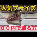 【クレーンゲーム】超人気プライズを３００円で取る方法