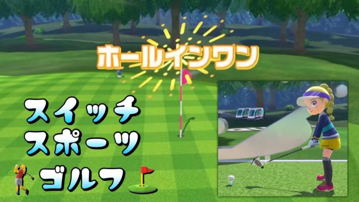 Nintendo Switch Sports Golf 👉 Hole in one! ホールインワン！#switch #スイッチスポーツ#switchsports #スイッチ
