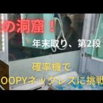 [クレーンゲーム！UFOキャッチャー！]王の洞窟！確率機でSNOOPYネックレスをゲット！