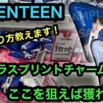 [SEVENTEEN]この形難しい！モアプラスプリントチャームの簡単な獲り方教えます！【セブチ】【クレーンゲーム】【JapaneseClawMachine】【인형뽑기】　【日本夾娃娃】