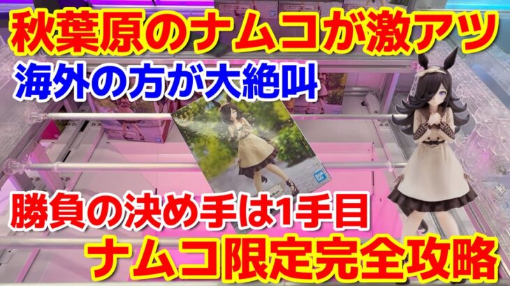 【クレーンゲーム】今すぐ秋葉原のnamcoに急げ”！海外の方が大発狂したnamco限定ライスシャワーを完全攻略【namco 秋葉原】（フィギュア、ライスシャワー）