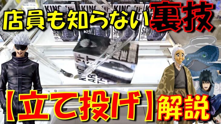 【クレーンゲーム】これが新時代の橋渡し攻略！橋にハメない橋渡し『立て投げ』を最新景品で実践！ IN ME TOKYO SHINJUKU