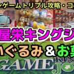 名古屋栄キングジョイで初プレーぬいぐるみは確率無視攻略可能？お菓子は素人でも取れる？【クレーンゲーム】