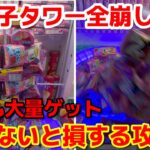 【クレーンゲーム】知らないと損する攻略法！お菓子タワー崩壊に挑んだら衝撃事実が判明した！【ベネクス浦和】