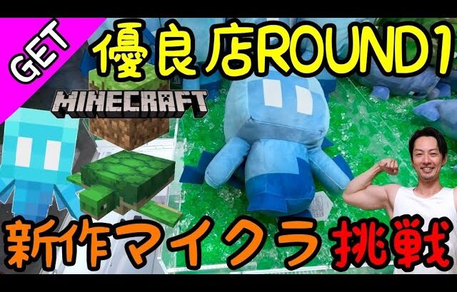 【クレーンゲーム】何それ!?設定が良いから沼る!?優良店ROUND1で新作マイクラを狙ったらまさか結果に、、