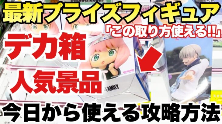 【クレーンゲーム】最新プライズフィギュア！デカ箱から人気景品まで今日から使える攻略方法！スパイファミリー アーニャ 呪術廻戦 狗巻棘 ナルト 万代書店川越店