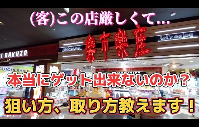 【クレーンゲーム】設定は分かっているが遂寄ってしまうお店！厳しい設定でも獲得出来る方法！UFOキャッチャー フィギュア 食品 雑貨