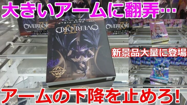 【クレーンゲーム】大きいアームに翻弄されて… 新景品大量投入です