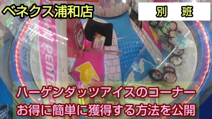【ベネクス浦和店】クレーンゲーム日本一のお店でハーゲンダッツを10個取るまで帰れません