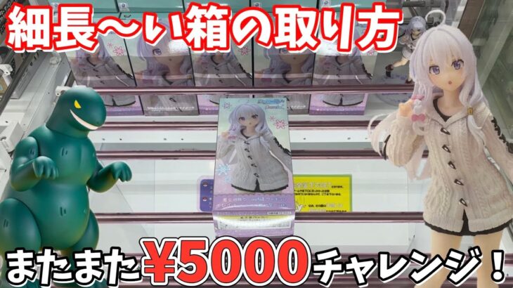 細長〜い箱の理想的な取り方教えます 第6回5000円で新景品何個取れるまでやってみた結果【クレーンゲーム】【ufoキャッチャー 】ワンピース 魔女の旅々 ドラゴンボールなど