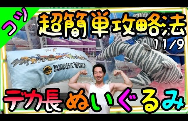 実は超簡単!!デカ長ぬいぐるみには必勝法がある！狙うところは〇〇！これなら明日から誰も使えます！