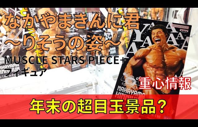 クレーンゲーム！「MUSCLE STARS PIECE なかやまきんに君～りそうの姿～」をあそVIVA阪急茨木店の橋渡し設定でプレイ！開封して重心をチェック！UFOキャッチャー