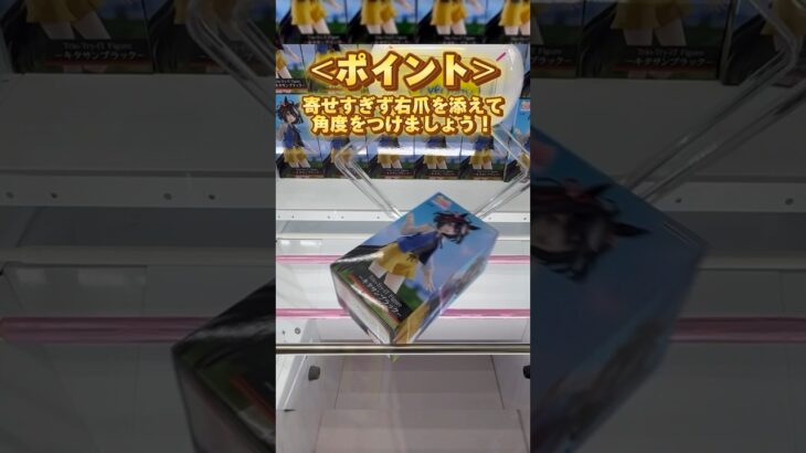 【クレーンゲーム】店員さんは教えてくれない！プロは意識しているテクニック教えます！【UFOキャッチャー攻略】【ウマ娘/キタサンブラック/フィギュア】【エブリデイ多摩ノ国】#shorts #short