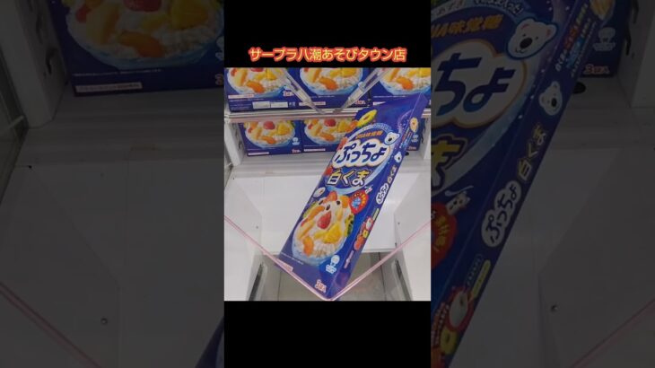 【クレーンゲーム攻略】サープラ八潮あそびタウンのufoキャッチャーにある特大ぷっちょをゲットした #shorts