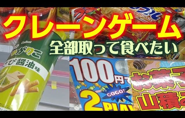 【クレーンゲーム動画】第２２６話　クレーンゲームでお菓子もラーメンも韓国海苔も全部取って食べたい！！
