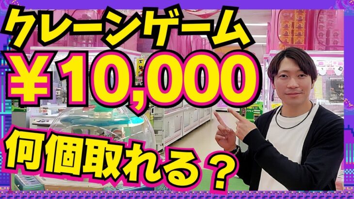 クレーンゲーム1万円勝負してみたw【食品、フィギュア、雑貨祭り】
