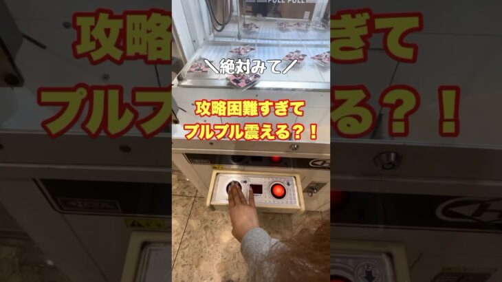 【強敵現る】ちょ、見て🫨プルプルっ!!!!!!!!!!!!!!#クレーンゲーム動画 #クレーンゲーム攻略 #ufoキャッチャー #ゲームセンター #ゴトン病