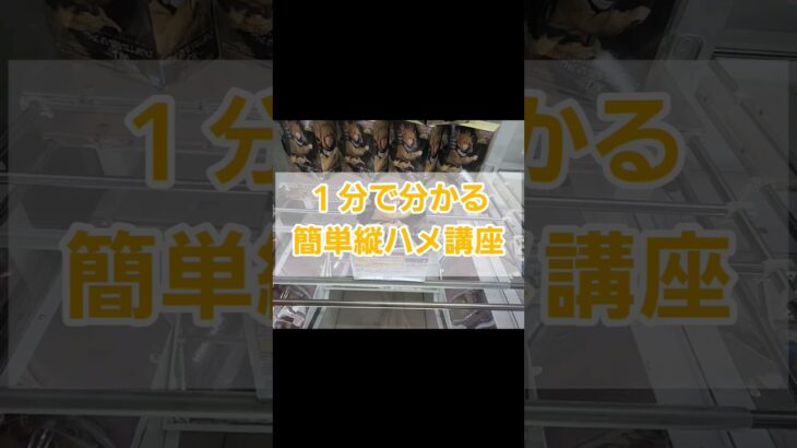 【超簡単】これであなたも縦ハメマスターに!?#クレーンゲーム#ufoキャッチャー攻略 #ufoキャッチャー #縦ハメ #ヒロアカ