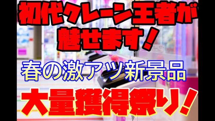 【クレーンゲーム】初代クレーン王者が魅せます！春の新景品大量乱獲祭り！