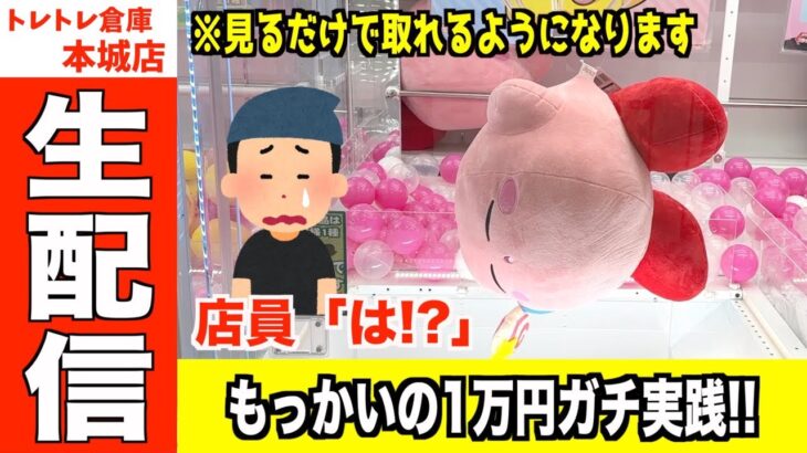 テストプレイした後に1万円チャレンジしたら何個取れる？【クレーンゲーム・UFOキャッチャー】