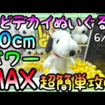 初めに〇〇をチェックすればGET率爆上り!!パワーMAX台で超どデカいぬいぐるみ簡単攻略法!!