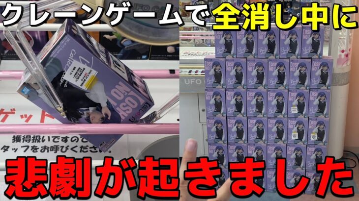 【全消し企画】クレーンゲームで全消し中に悲劇が起きました。