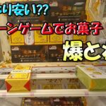 【お菓子】お菓子は買うよりクレーンゲームで取った方が安い！お菓子乱獲【クレーンゲーム/UFOキャッチャー】