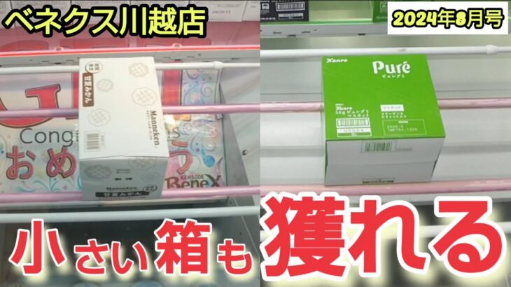 【月刊ベネクス川越店】クレーンゲーム日本一獲れるお店で小さい箱の景品を取るコツを紹介 #2024年8月