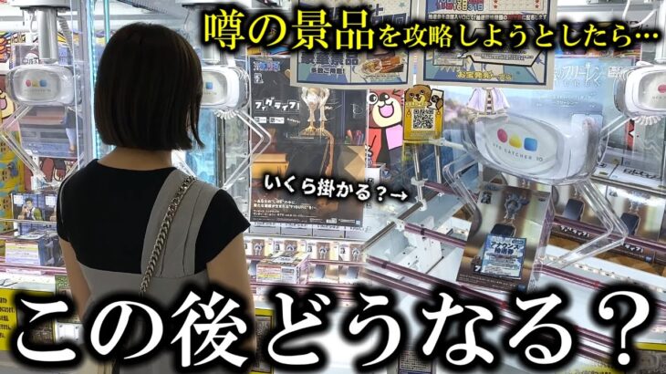 【クレーンゲーム】こんな時どうする？人気景品を実力で攻略しようとしたら衝撃映像が…【ufoキャッチャー】