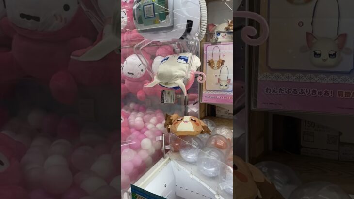 【クレーンゲーム】プリキュアのぬいぐるみ攻略できる？#ufoキャッチャー #ゲームセンター #clawmachine #shorts