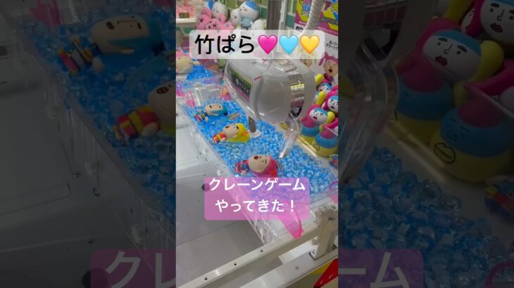 【推し活】 竹ぱらのクレーンゲームやってきたー！！あいりちゃん推しのつっちゃん先生大活躍！！