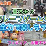 ぬいぐるみ攻略『ちいかわ他色々』後半はフィギュア、雑貨、お菓子にもチャレンジします☆【クレーンゲーム】