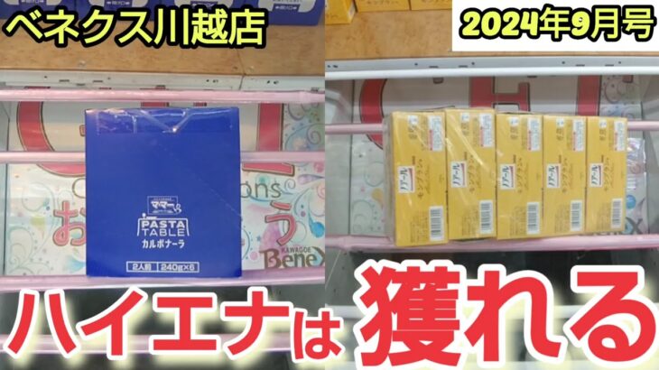 【月刊ベネクス川越店】クレーンゲーム日本一獲れるお店でハイエナで景品を取るコツを紹介 #2024年9月