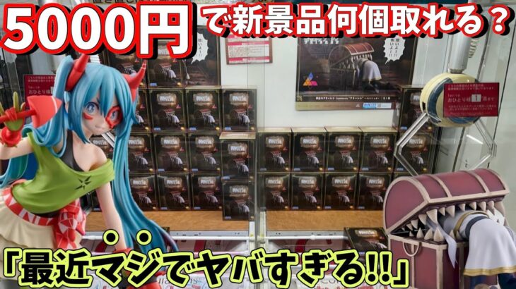 またまたやります！5000円で新景品フィギュア何個取れるのか？9月新景品第3回【ベネクス川越店】【クレーンゲーム】