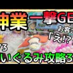 神業で一撃GET!!隣で見ていたお客さんドン引きwROUND1ぬいぐるみ攻略3選