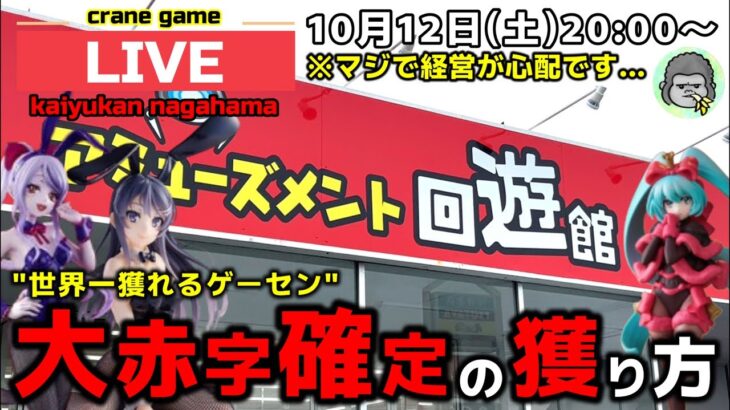 【クレーンゲーム】世界一獲れるゲーセンで、新景品を大赤字になるまで獲り尽くす！【回遊館長浜店・UFOキャッチャー】