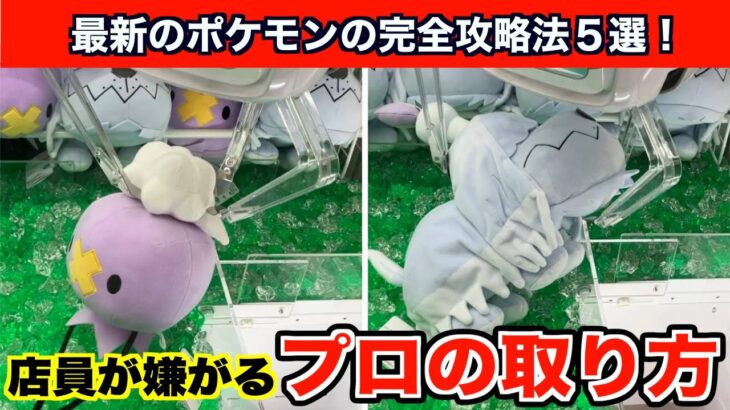 【クレーンゲーム】新作ポケモンをプロが使うテクニックを使って確率無視攻略！