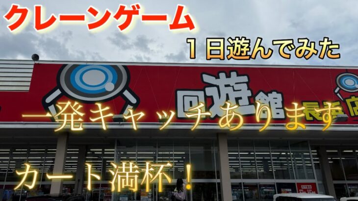 【クレーンゲーム】回遊館長浜店で1日遊んでカート満杯にしてみた！