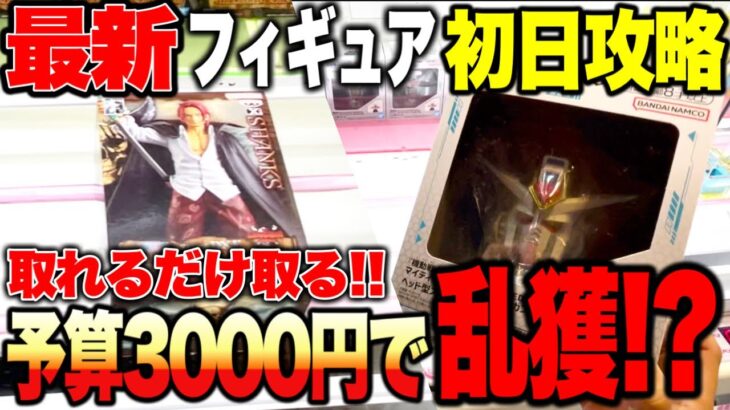 【クレーンゲーム】最新プライズフィギュア登場初日に攻略！予算3000円で乱獲！？#ドラゴンボール #ワンピース #ガンダムSEED #橋渡し設定 #UFOキャッチャー #クレーンゲーム