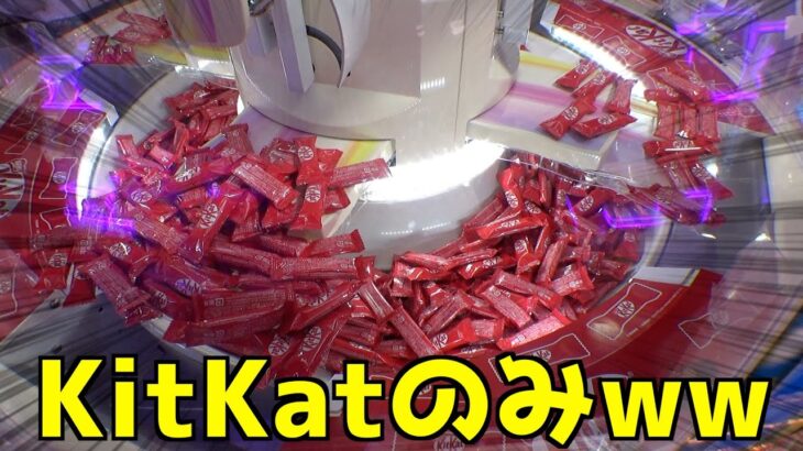 キットカットだけのスイートランドで合計100個取れるまでやってみた【クレーンゲーム／UFOキャッチャー】