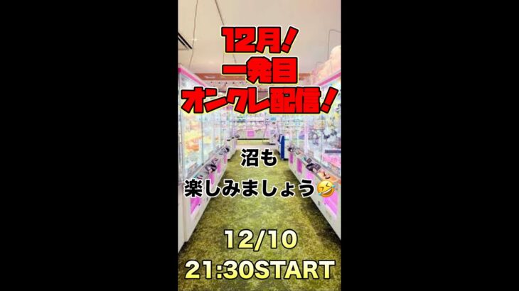 【クレーンゲーム】ゴリライブ！12月一発目のオンクレ配信！