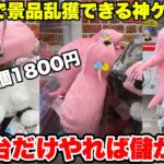 50円で景品が取れるゲーセンの処分台だけやれば稼げる説　#ufoキャッチャー #ゲーセン