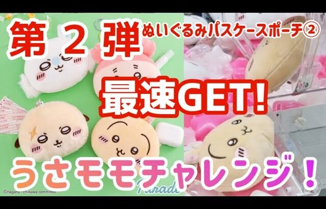 第２弾!!ちいかわ ぬいぐるみパスケースポーチ② うさモモチャレンジ！最速GETしてきた！