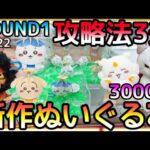 真夜中のクレゲでハプニング発生!?閉店間際タイムリミット、、ROUND1新作ぬいぐるみ攻略3選!!