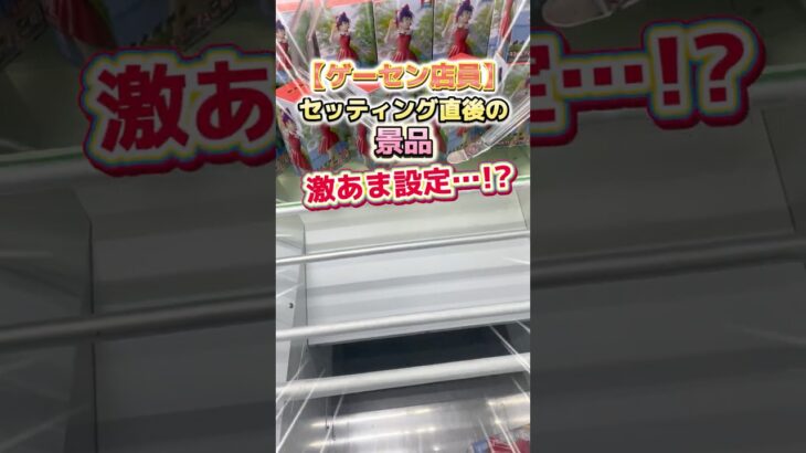 【クレーンゲーム  激甘設定】セッティング直後の景品はチャンス！？【山梨 クレーンゲーム 倉庫系】