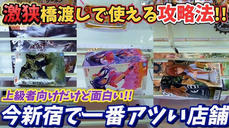 [クレーンゲーム] 新宿一楽しいお店！激狭橋渡しで使える落とし方！ [ユーフォーキャッチャー]