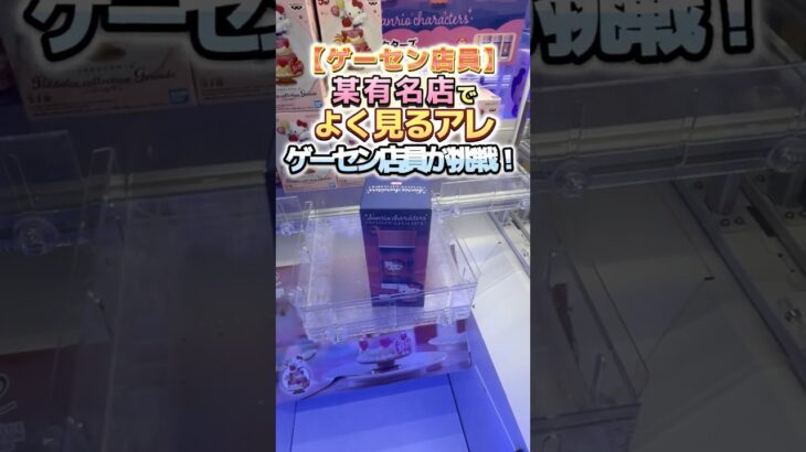 【ゲーセン定員 挑戦】某有名店でよく見るアレをゲーセン定員が挑戦！【山梨 クレーンゲーム 倉庫系】