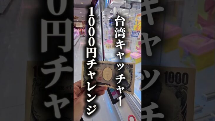 【1,000円】台湾キャッチャー1,000円チャレンジで何個取れる？ #台湾キャッチャー #クレーンゲーム #ゲームセンター