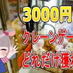 ぺこらじ第3話 3000円でクレーンゲームどれだけ景品ゲットできるかチャレンジしてみた