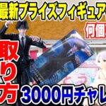 【クレーンゲーム】最新プライズフィギュア登場初日に長い箱を含めて予算3000円チャレンジ！何体取れる!?  #橋渡し設定  #UFOキャッチャー  #クレーンゲーム